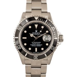 Rolex Oyster Submariner 16610 No Holes