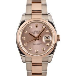 Rolex Datejust 116201 Pink Diamond Dial