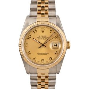 Rolex Datejust 16233 Champagne Arabic