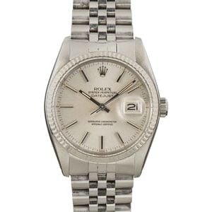 Used Rolex Datejust 16014 Silver Dial