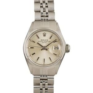 Ladies Rolex Date 6516 Silver Dial