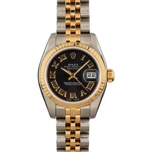 Ladies Rolex Datejust 179173 Black Dial