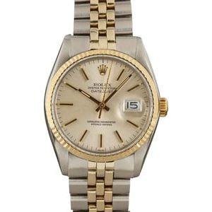 Men's Rolex Datejust 16013 Silver Dial