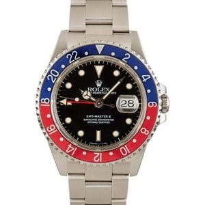 Used Rolex GMT-Master II Ref 16710 Stainless Steel Pepsi