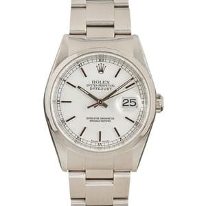 Used Rolex Steel Datejust 16200