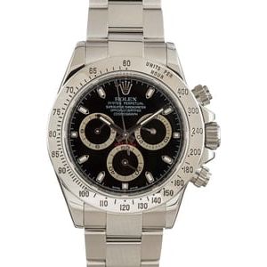 Pre-Owned Rolex Daytona 116520 Black Dial