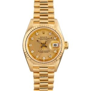 Rolex Lady-Datejust President 69178 Diamond Dial