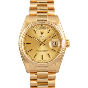 Used Rolex President 18038 Champagne Dial