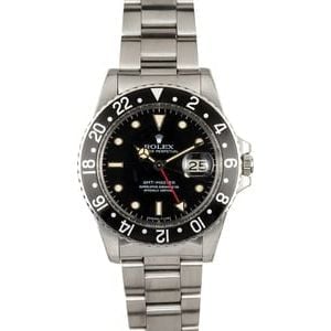 Vintage Rolex GMT-Master II Black Bezel 16750