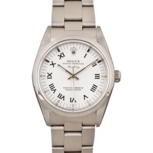 Rolex Air-King 14000 White Roman Dial