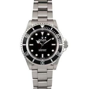 Black Rolex Submariner No Date Model 14060