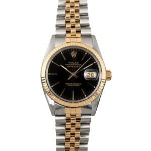 Datejust Rolex Black Dial 16013