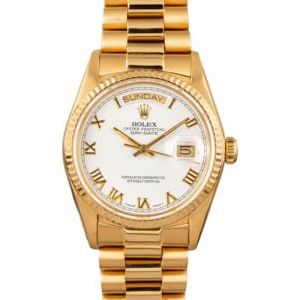 Men's Rolex Day-Date Presidential 18038 White