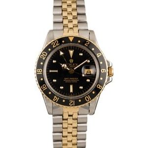 129072 Vintage Rolex GMT-Master 1675 Black Nipple Dial