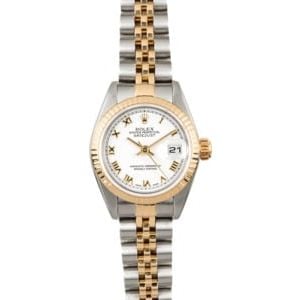 Datejust Ladies Rolex 79173 White Roman Dial