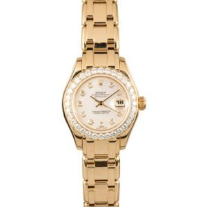 Ladies Pearlmaster 69298 Diamond Dial & Bezel