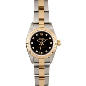 Lady Rolex Oyster Perpetual 76193 Diamond Dial