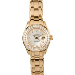 Ladies Rolex Pearlmaster 69298 Diamond