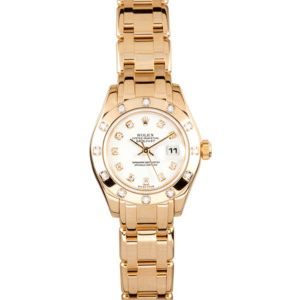 Ladies Pearlmaster 18k 80318