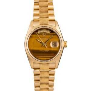 Rolex President Day Date 18078 Tiger Eye Dial