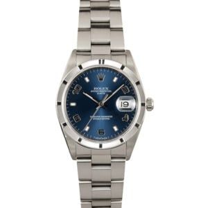 Rolex Date 15210 Blue Dial