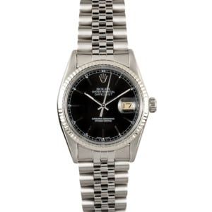 Rolex Datejust 16014 Black Index Dial