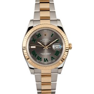 Rolex Datejust II 116333 Green Roman