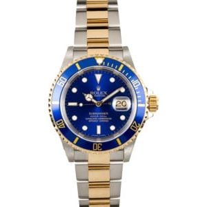 Rolex Submariner Blue 16613 Two Tone