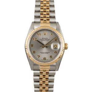 PreOwnedRolex Datejust 16233 Rhodium Arabic Dial