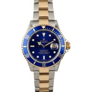 Rolex Submariner 16613 Oyster Bracelet with Gold Thru Clasp