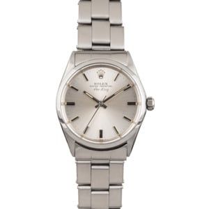 Pre Owned Rolex Air King Oyster 5500 Silver Dial