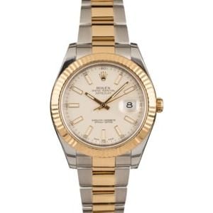 Used Rolex DateJust 41MM Ivory Dial