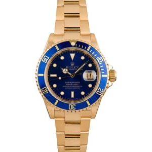 Pre Owned Rolex Submariner Gold 16618