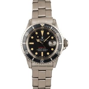 Vintage 1970 Rolex Red Submariner 1680 Feet First