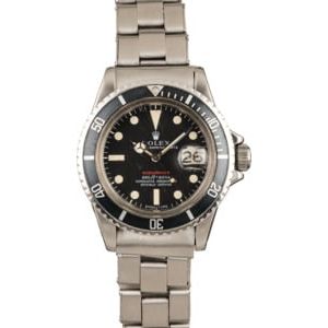 Vintage 1972 Rolex 1680 Red Submariner