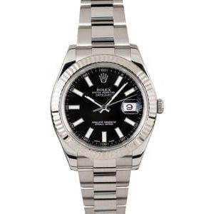 Rolex Datejust II 41 Black 116334 Oyster