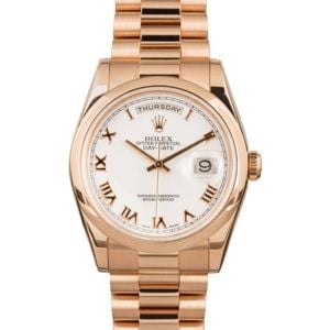 Rolex Presidential Day-Date Rose Gold 118205