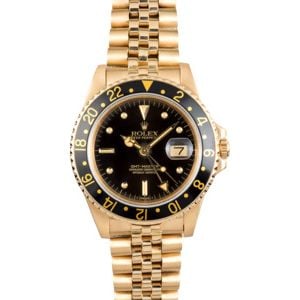 Rolex 18K GMT-Master 16758 Yellow Gold