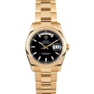 Rolex 18K Gold Day-Date 118208 Oyster