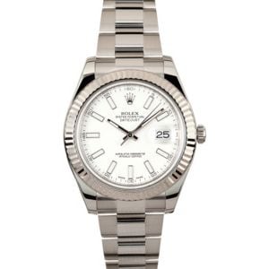 Rolex Datejust II Ref 116334 White Dial 41MM