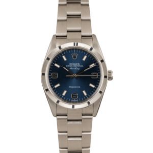 PreOwned Rolex Air-King 14010 Blue Dial