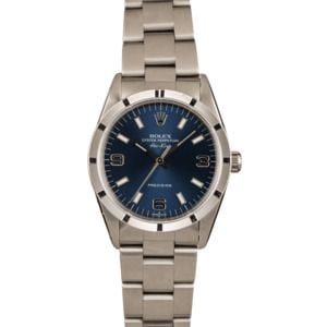 Pre Owned Rolex Air-King 14010 Blue Arabic Dial