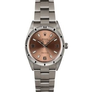 Rolex Air-King 14010 Salmon Dial Steel Oyster