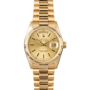 PreOwned Rolex Day-Date 18038 18K Yellow Gold