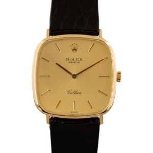 Pre-Owned Rolex Cellini 4114 18k Yellow Gold