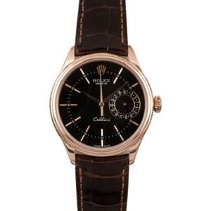 PreOwned Rolex Cellini 50515 Black Guilloche Dial T