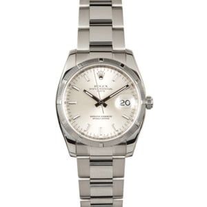 Rolex Date 115210 Silver Dial