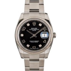 Rolex Date 115234 Diamond Dial