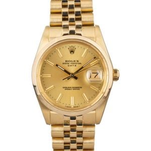 Rolex Date 15007 Champagne Dial