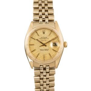 Rolex Date 1503 Champagne Linen Dial